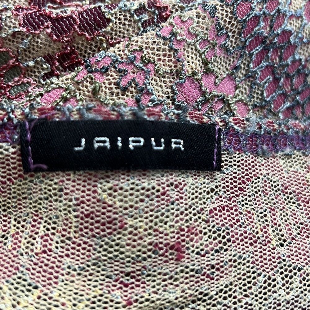 Jaipur Beautiful Knit Overlay Top XL - Picture 6 of 7